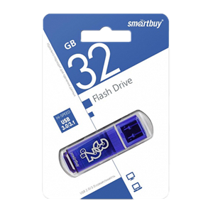 Флеш-накопитель Smartbuy Glossy 32GB USB3.0 пластик синий uP5IPzGsjVkeiiZLmsCkl3