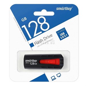 Флеш-накопитель USB 3.0 128GB Smart Buy чёрный/красный XllD5-uZha91uZ5Jykidh2