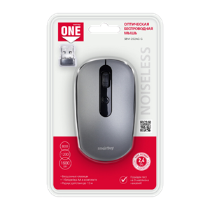 Мышь беспроводная Smartbuy 262AG ONE USB бесшумная серебряный AjMWTd9ugdrz2fKKN2jYO0