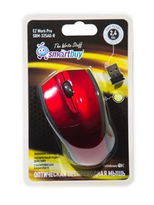 Мышь беспроводная Smartbuy 325AG USB красный zF-G3c1fh-FlQf9SRH6DR0