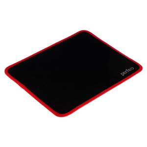 Perfeo Коврик для компьютерной мыши "Black", "Красный", (180*220*2 мм),ткань vioYwjbDhmw6qqA5fNB5A3
