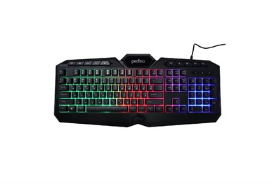 Perfeo клавиатура "VISION" Multimedia, GAME DESIGN, подсв. 3 цвет USB, чёрн -6CMdboEhwK4YJD9Qzf5b1