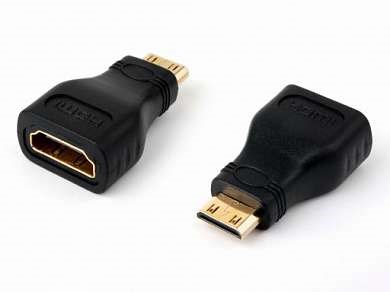 Переходник шт. HDMI mini - гн. HDMI (Gold) RyNszvsOimAa0ipTYmp0o2