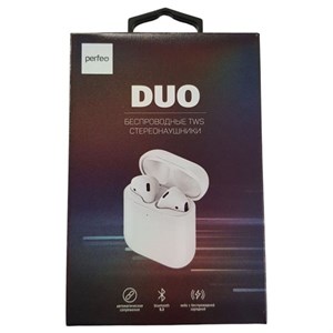 Наушники PERFEO PF_B4868 Наушники вкладыши DUO белые 43IwfPxQh43U-UU8nQ1oN0