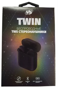 Наушники вкладыши VS TWS TWIN, автосопряжение, чёрные uYGWXPZKgmlKoSsd4w9Hr2