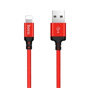 Кабель USB HOCO X14 Times speed USB - Lightning, 2А, 1 м, красный+черный BvfDe25QhOQHZGjc9EC692