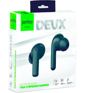 Perfeo BT TWS наушники беспроводные вкладыши DEUX Bluetooth V5.3 автосопряжение черные KIifFhu5gOJ27g34jkyFw0