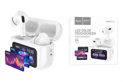 Беспроводные наушники TWS Hoco EW72Lite дисплей белые 9fqWgEHdhBswS2b31rpPZ2