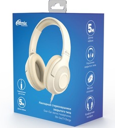 Наушники полноразмерные RITMIX RH-544TV Beige кабель 5м. 0Ncp5FfoimhwpoVMCnov20