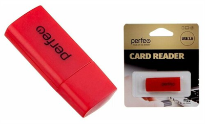 Картридер USB2.0 MicroSD Perfeo (PF-VI-R023) красный kW-c1f9Lg0S-Pzj10syx92