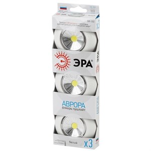Фонарь пушлайт ЭРА SB-502 Аврора 3W COB от батареек белый iZIMLLVmgE3pm8UUi6jIN0