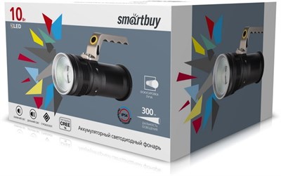 Фонарь SMARTBUY SBF-32-H, аккумуляторный, CREE T6 10W, металл IP54 Cc7qMMMigqIVZuSa229hk2