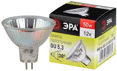 Лампа галогенная GU5.3-MR16-50W-12V-Cl ЭРА C0027358 T0zZ9BE9jsftkvGIuH4FM1