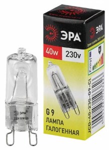 Лампа галогенная капсульная ЭРА JCD 40W 230V G9 CL vV6PeHZhiuMIzqdGeOsuB2