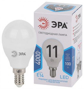 Лампа светодиодная P45-11W-840-E14 шар 880лм ЭРА EsSFs4OwgLeSeE7UpBLtB2