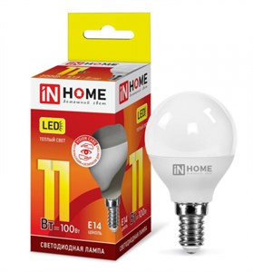 Лампа светодиодная LED-ШАР-VC 11Вт 230В E14 3000К 990лм IN HOME VkPDOiRlg0afg4CrMMxdo0