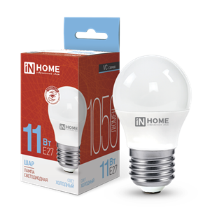 Лампа светодиодная LED-ШАР-VC 11Вт 230В Е27 6500К 1050Лм IN HOME xd8zEduDgBTxtPllrKGJA2
