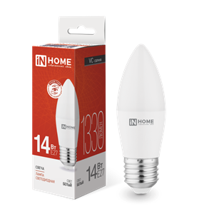 Лампа светодиодная LED-СВЕЧА-VC 14Вт 230В E27 4000K 1330Лм IN HOME ZUiJ4P8HiBo8v0ZF-toR-0