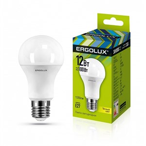 Лампа светодиодная LED-A60-12W-E27-3000K грушевидная ЛОН 172-265В Ergolux 12150 JApdz5V6gTG5byttvqzxY1