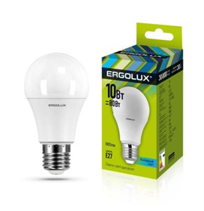 Лампа светодиодная LED-A60-10W-E27-4500K грушевидная ЛОН 172-265В Ergolux 12149 YYeyHJ1ZhYPXhs-trfv8b1
