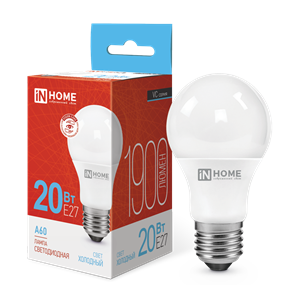 Лампа светодиодная LED-A60-VC 20Вт 230В Е27 6500К 1900Лм IN HOME H6nwx211g1vjCgL4YTZwt0
