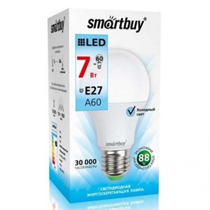 Лампа светодиодная A60 E27 7Вт 4000K 220В Smartbuy Yx9r96jWhouDyrC4PBWt10