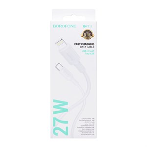 Кабель Borofone BX111 Type-C / Lightning 2.4A белый 1 м 5O0-FVoBgLRMWjSpraaMX0