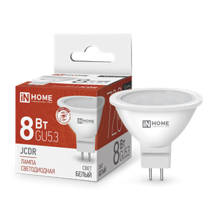Лампа светодиодная LED-JCDR-VC 8Вт GU5.3 4000К  IN HOME qAhH4ZH6g7Ji2gIfdaiRm0