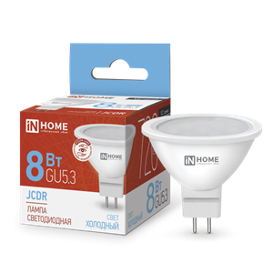 Лампа светодиодная LED-JCDR-VC 8Вт GU5.3 6500К  IN HOME Ks4XCjveijN4IIK8K-UPp3