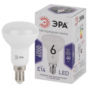 Лампа светодиодная LED R50-6W-860-E14 R50 6Вт ЭРА Б0048023 AfDOiZECjd0SF-mhfhphY3