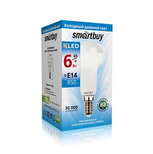 Лампа светодиодная E14 R50 6Вт 6000K 220В Smartbuy MB78fqRmjjeeLzmSdn66J1