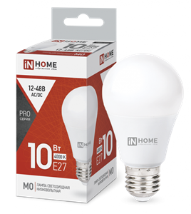Лампа светодиодная низковольтная LED-MO-PRO 10Вт 12-48В Е27 4000К 900Лм IN HOME TVgxlF1yjX2ixMnfwtNKy0