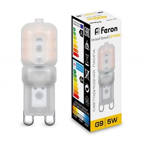 Лампа светодиодная Feron LB-430 G9 5W 2700K 25636 SVsdbaaWgBwKNjNn-3MHh2