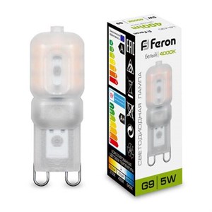 Лампа светодиодная Feron LB-430 G9 5W 4000K 25637 r-HGaQTChWx-wzQz5HyiX2