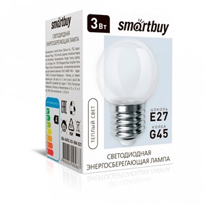 Лампа светодиодная SMARTBUY CLEAR G45-03W/3000/E27 (SBL-G45C-03-30K-E27) 6nx17QQwgFHcz874-e-6k3