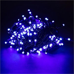 Гирлянда 100 LED 6м. провод чёрный, синяя EJE2MdnxhHGV5sGX-Hzmt0