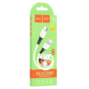 Кабель USB HOCO X82 Silicone USB - Type-C, 3A, 1 м, белый, не горит, не замерзает H6MXTxDHi2QKDe3L-wucX2