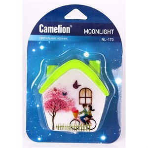 Ночник Camelion NL-173 "Домик" 4LED 1W 220V в розетку зеленый jdUBdXjijSFoXtYvjP52L0