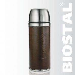 Термос BIOSTAL Охота узкое горло 0,5л, кожаная вставка NYP-500P Ala1WP2kj7JNNiBmcqY6G2