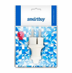 Вилка Smartbuy, прямая с заземлением белая 16А 250В (SBE-16-P01-w) urveMkvjhciKCb60TJvD53
