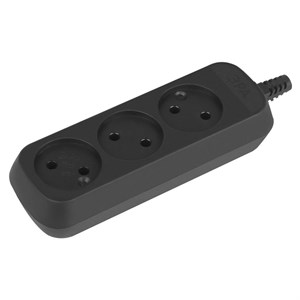 Колодка ЭРА 3 гнезда чёрная 10А LOc-4D4PiftCVLct0B3y93