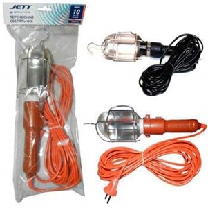 JETT(Джетт) св-к переноска НРБ E27 60-100W 220V (АС) 10м с выкл. (сет. удлинитель ПВС 2x0,75 6А ) NR4H3to6jV0ksGPVZ1uQm1