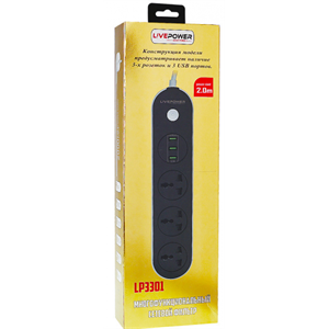 Сетевой фильтр Live Power LP3301 3р.С/З 10A 3USB с выкл. 2.0м b5Tzc-C-iZAXnrSAy8pQ22