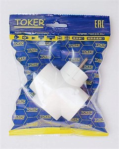 TOKER 3Т1 разветвитель (тройник) 16А белый, 1 розетка земля (T-образный аналог код 10321) ipUqtZXwjq9t8xE06bVXD1