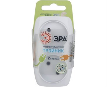 Тройник SP-2-W ЭРА Тройник 2гн, без заземл. (белый) tgHuTI1piZQ9n6MCifMF03