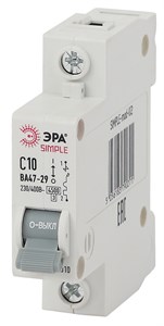 Выключатель автоматический модульный 1п C 10А 4.5кА ВА 47-29 SIMPLE-mod-02 ЭРА Б0039219 iBb4BBKSjBHKVsOeTjpVp2