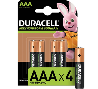 Аккумулятор предзаряженный Duracell HR03 AAA BL4 NI-MH 850/900mAh K-iIsfnFjJcH7DsW0q8Xh1