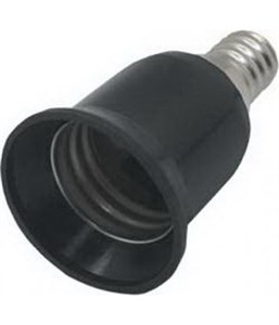 Ecola base Переходник с цоколя E14 на E27 Черный A4T17BEAY i1RPCHxHjMrwuLivrVj1d1