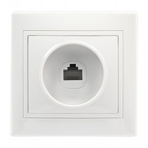 Розетка компьютерная RJ-45 1-местная белая "Венера" (SBE-01w-S1-RJ) Cxqfra6CivaaXxw9xesuG1