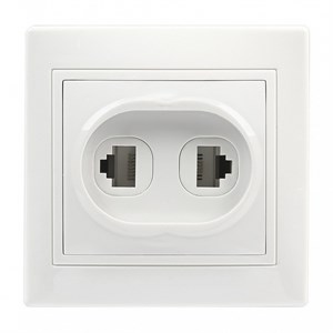 Розетка компьютер+телефон RJ-45+Phone 1 местная белая "Венера" (SBE-01w-S1-RJPH) gF8F4rvEjJ0XuwvmhN81W1